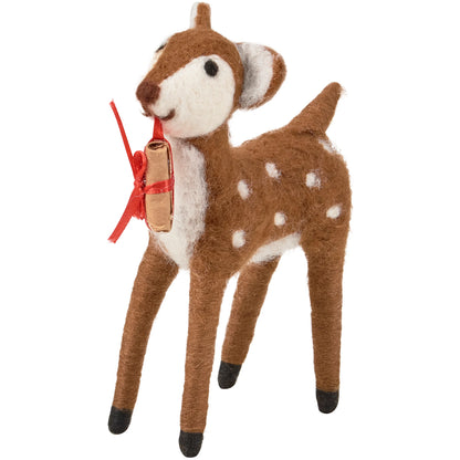 Christmas Fawn Felt Critter Deer