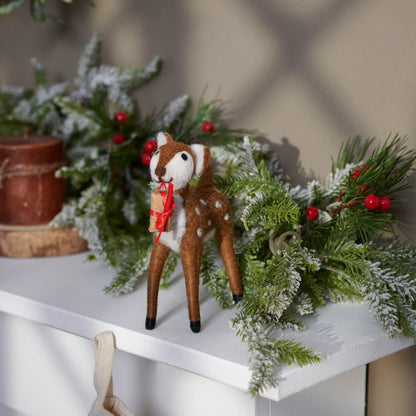 Christmas Fawn Felt Critter Deer