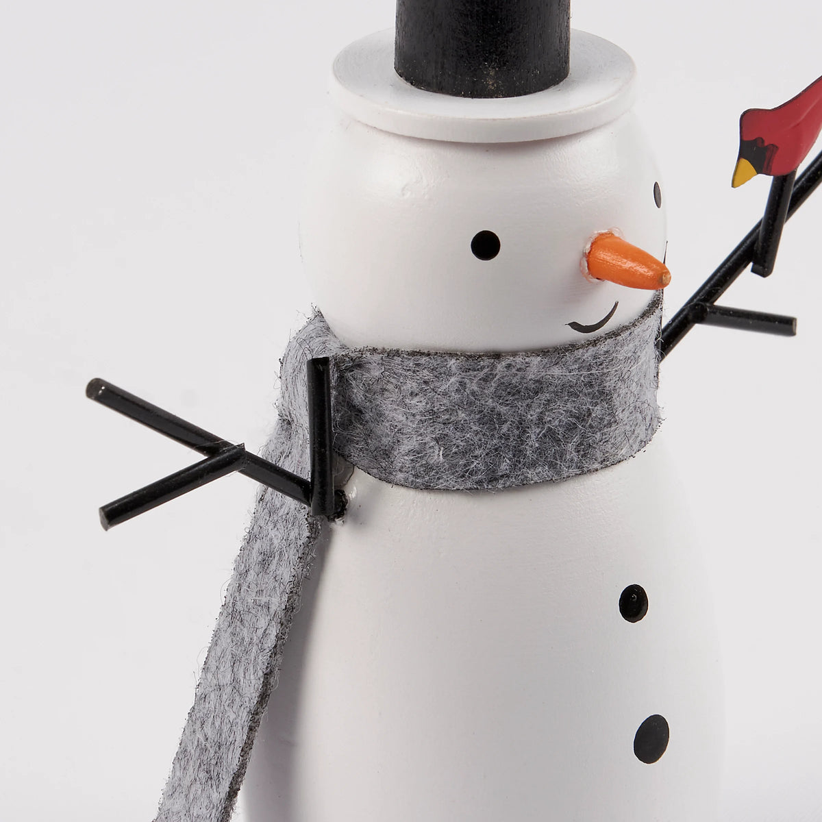 Mini Snowman With Cardinal - 2 Options