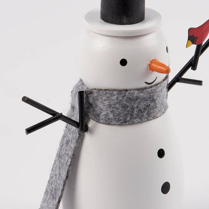 Mini Snowman With Cardinal - 2 Options