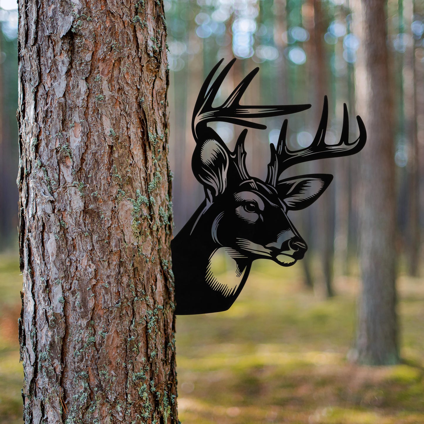 Metal Outdoor Art - Deer Stag