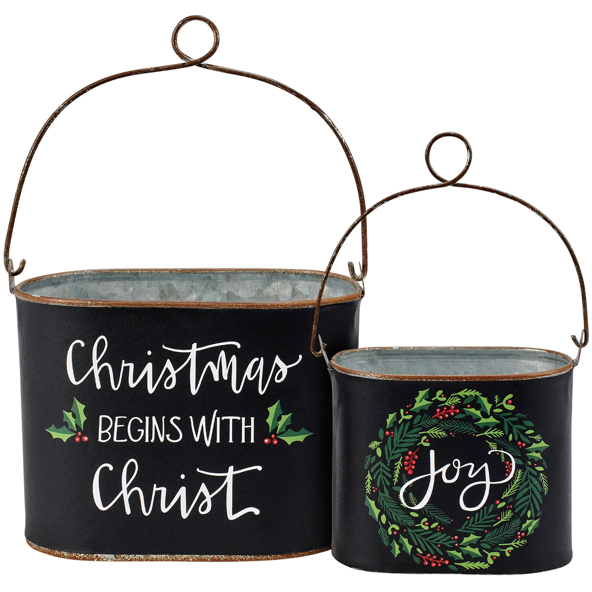 Christmas Begins with Christ Bucket - 2 Options