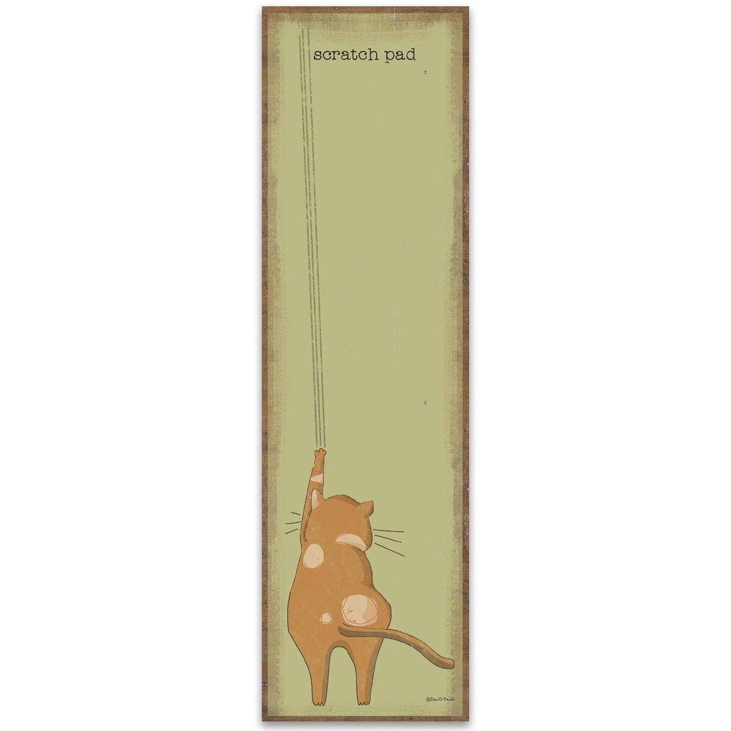 Cat Themed "Scratch Pad" Magentic Notepad