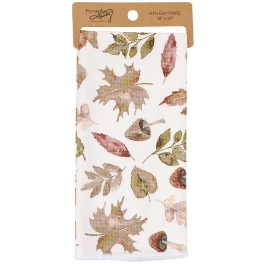 Harvest Leaves Microfiber Kitchen Towel
