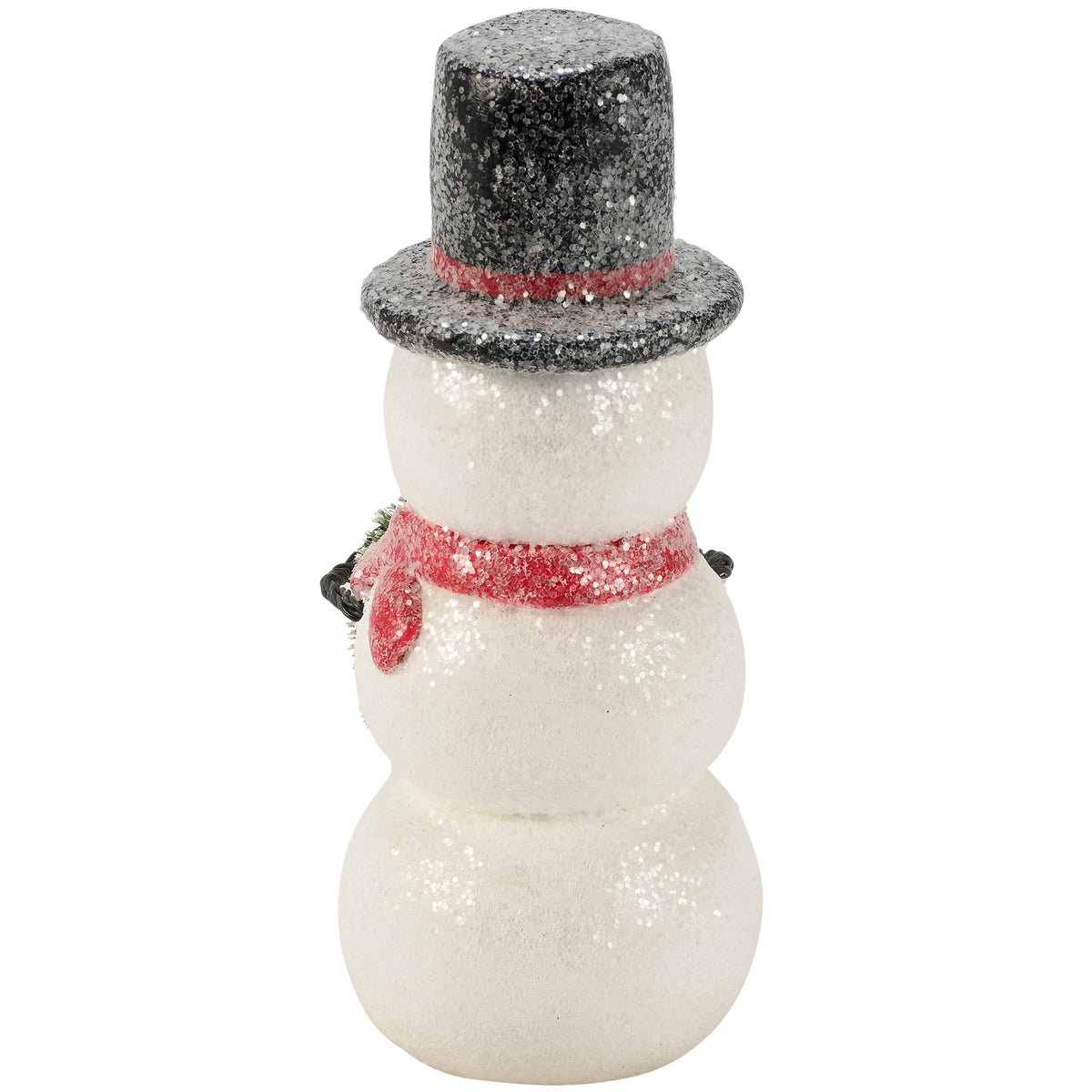 Snowman With Wreath Statuary