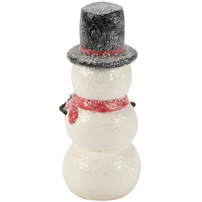 Snowman With Wreath Statuary