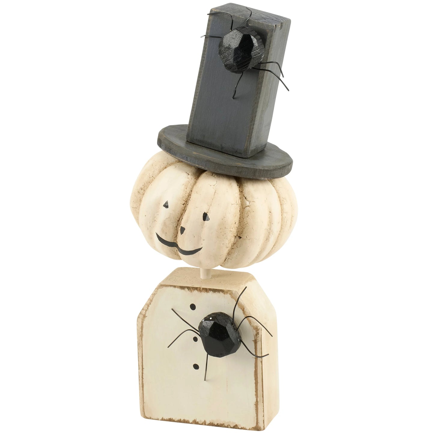 Mr. Jack or Miss Jackie Wooden Tabletop Sitter - Halloween Decor