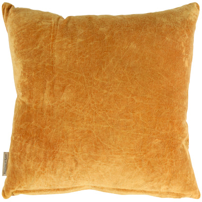 Gold Leaf Embroidered Throw Pillow