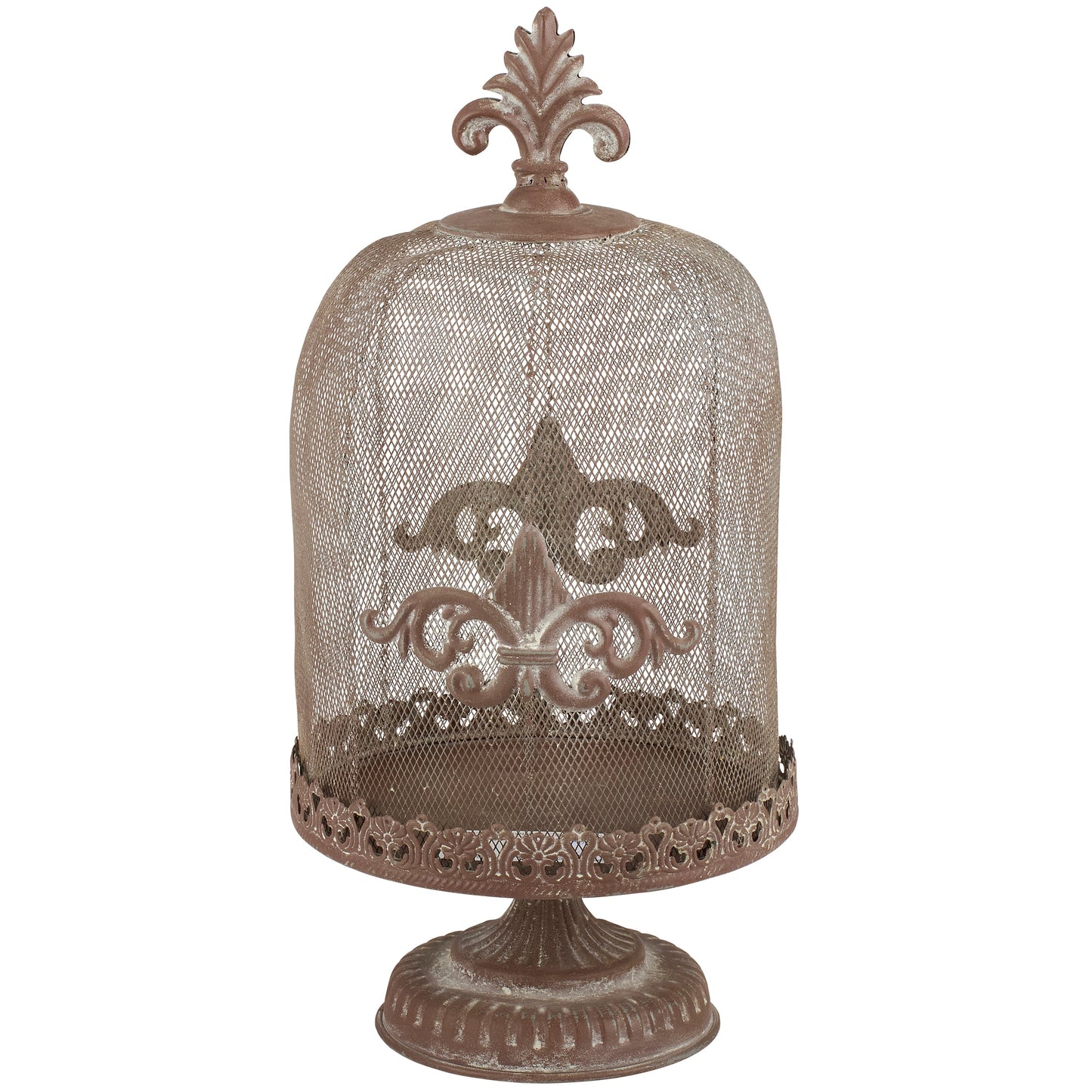 French Fleur De Lis Wire Cloche