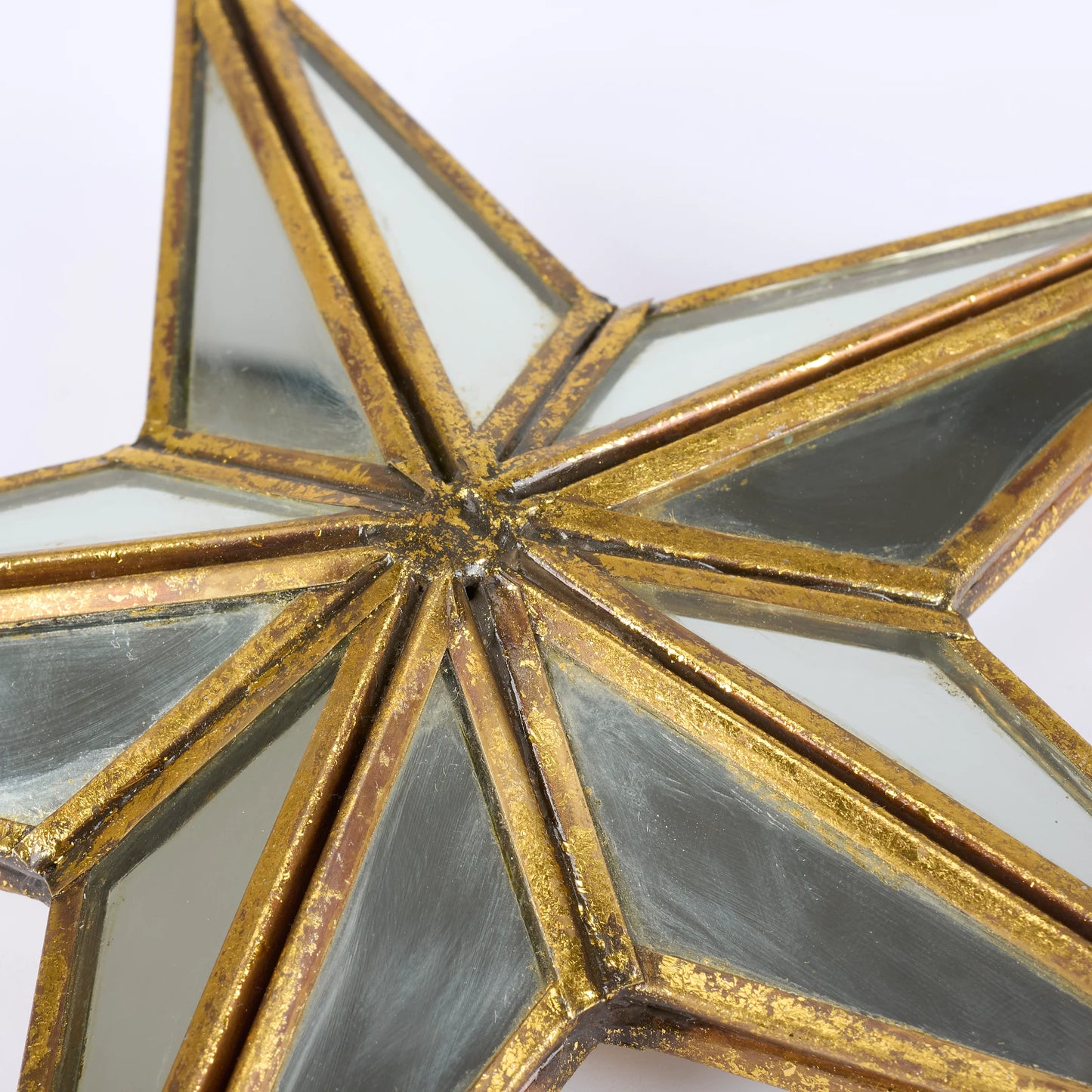 Glass Mirrored Star Ornament
