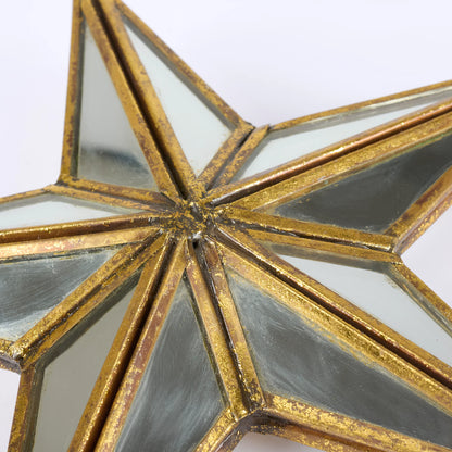 Glass Mirrored Star Ornament