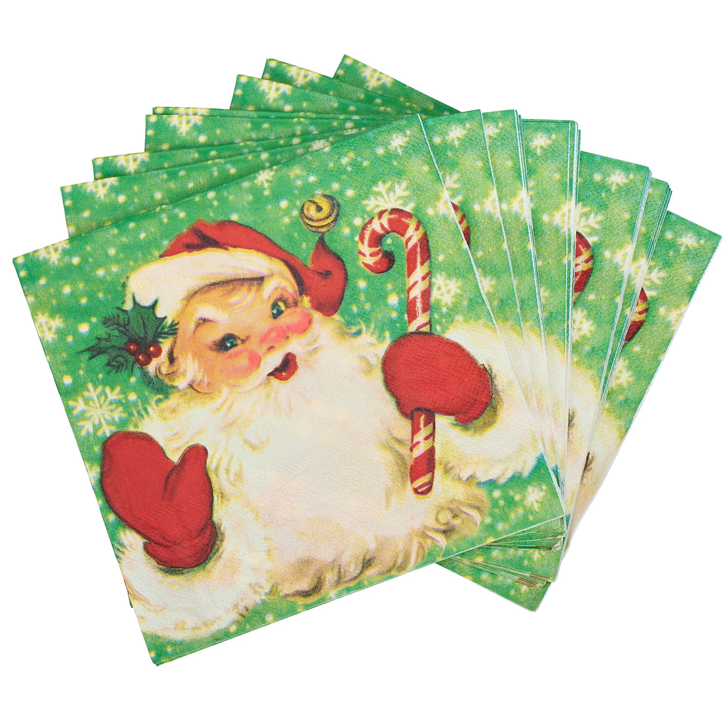 Retro Santa Luncheon Napkin