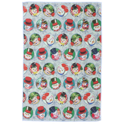 Retro Snowman Kitchen Towel