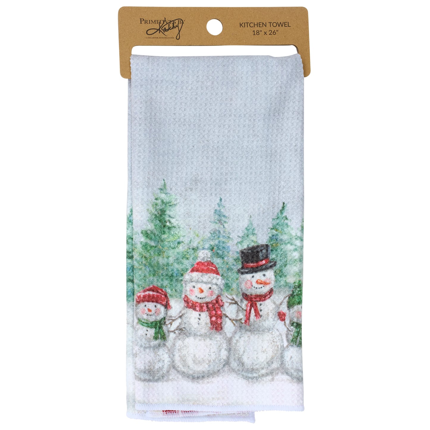Snowman Family Kitchen Towel