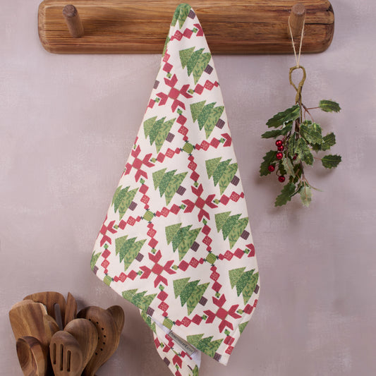 Christmas Tree Quilt Kitchen Towel