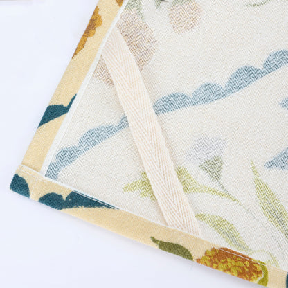 Folk Diamond Floral Kitchen Towel
