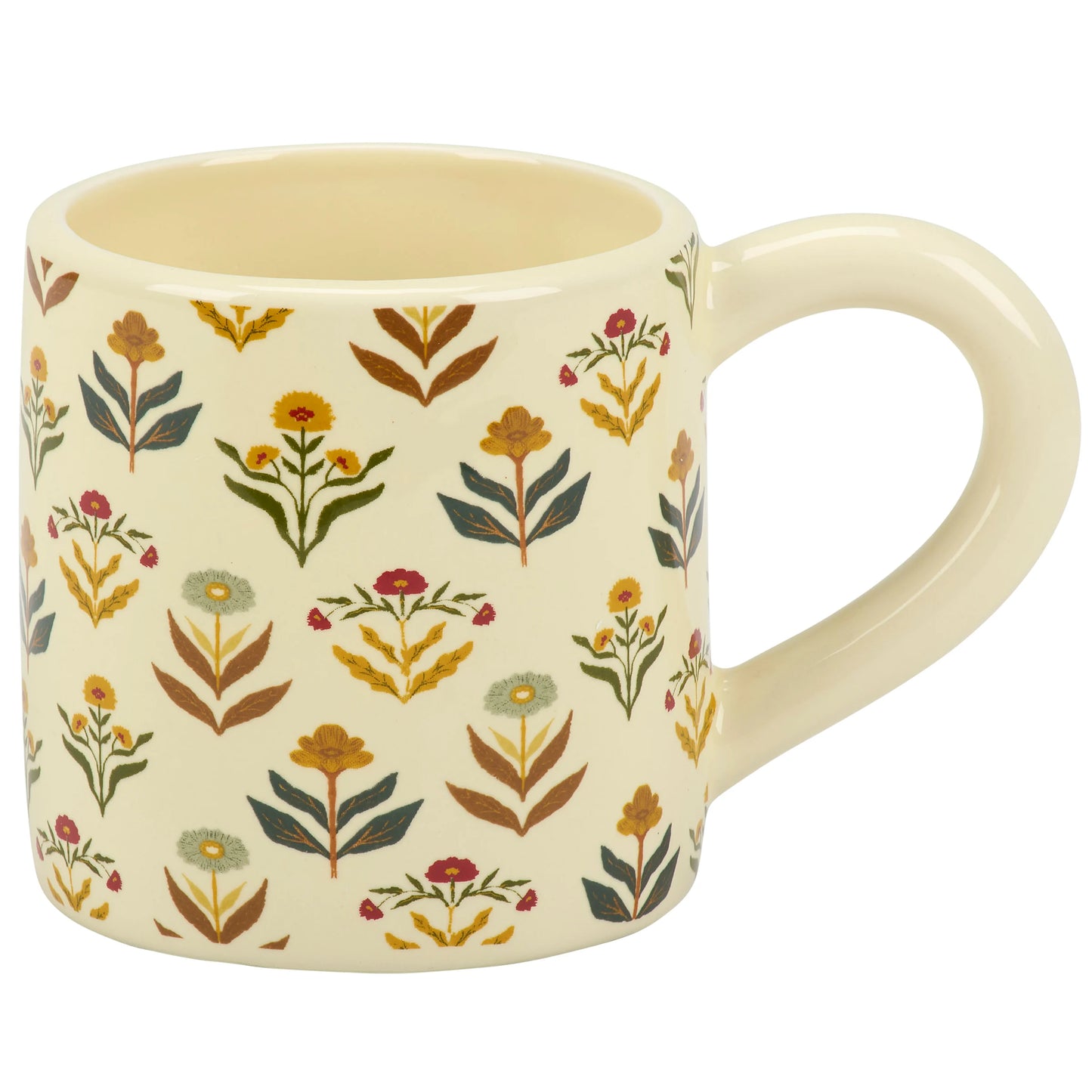 Fall Folk Art Floral Mug - 20 oz