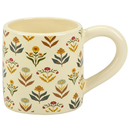 Fall Folk Art Floral Mug - 20 oz
