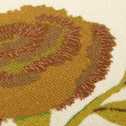 Fall Folk Floral Throw Pillow - Round