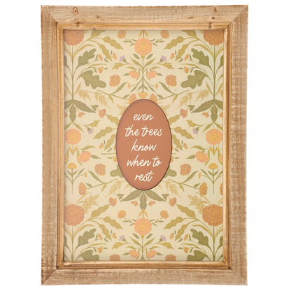 Even The Trees Know When To Rest Framed Wall Art
