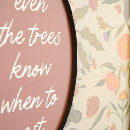 Even The Trees Know When To Rest Framed Wall Art