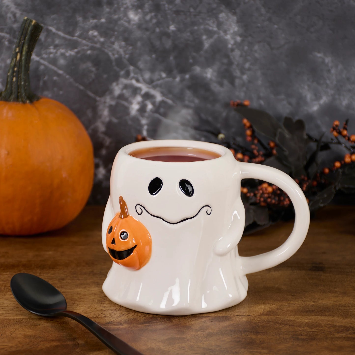 Halloween Friends Ghost and Jack O Lantern Mug - 12 oz