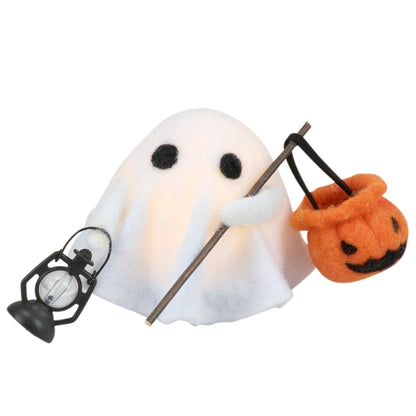 Lighted Hobo Ghost Felt Critter