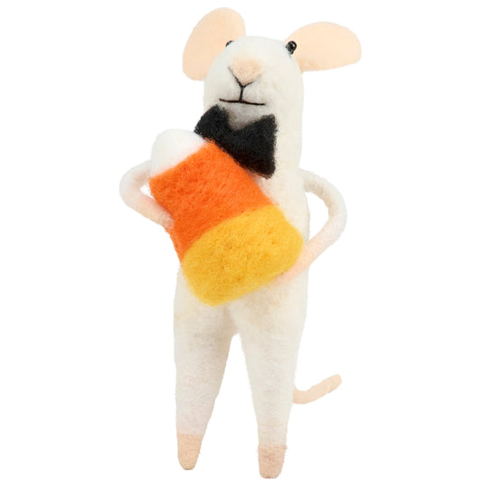 Candy Corn Party Felt Mouse Critter