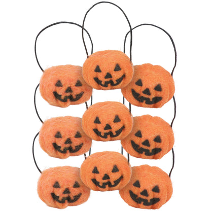 Mini Jack-O-Lantern Pumpkin Or Ghost Felt Ornament