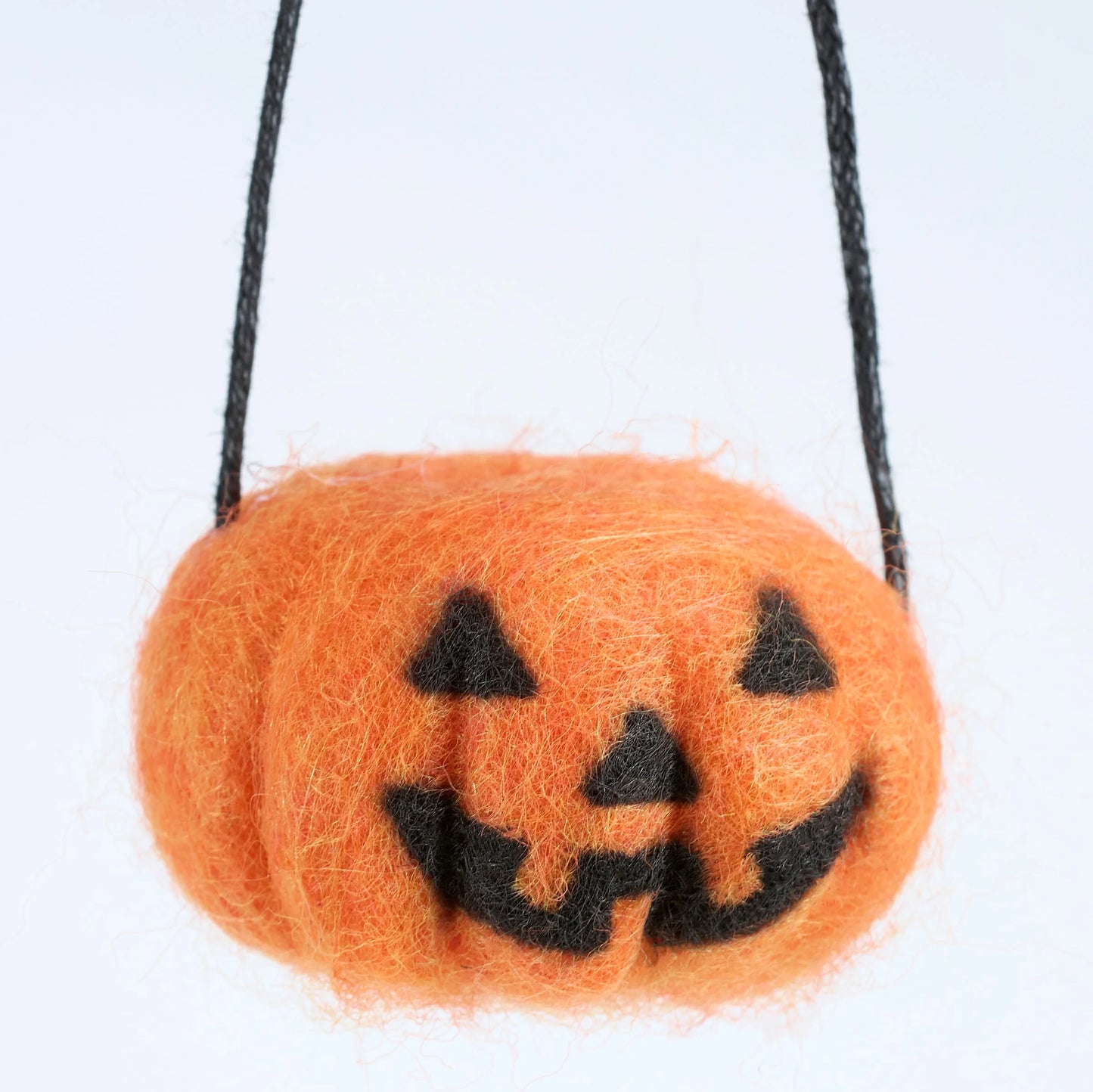 Mini Jack-O-Lantern Pumpkin Or Ghost Felt Ornament