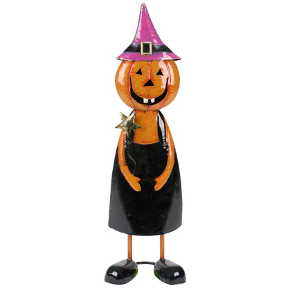 Metal Art - Jack O Lantern Kid Freestanding Statuary