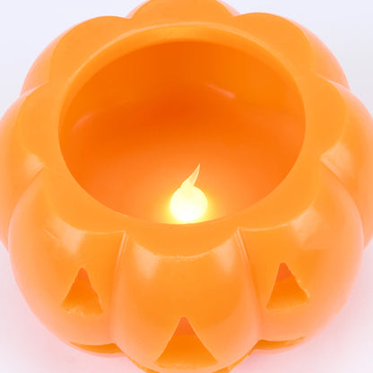 Jack O Lantern Flameless Mini Candle - LED with 6 Hour Timer