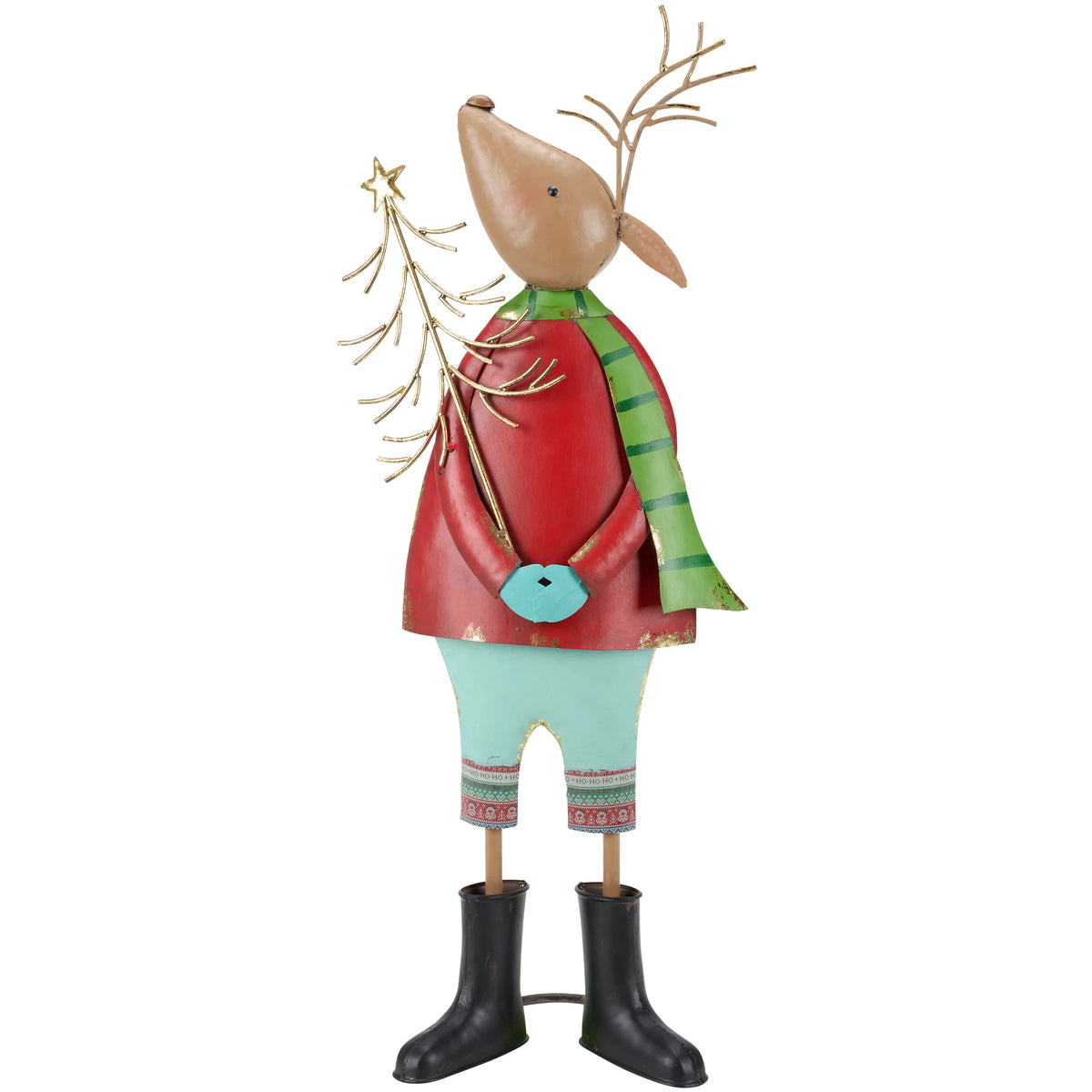 Metal Standing Reindeer - Holly Berries or Harold