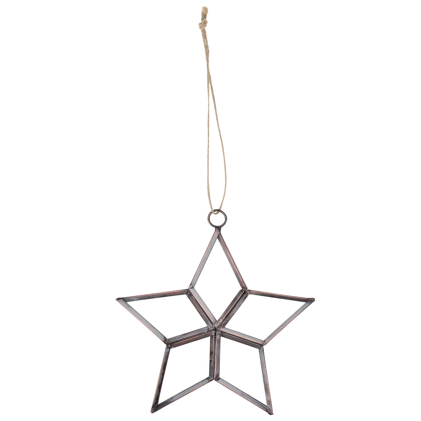 Clear Glass Star Ornament