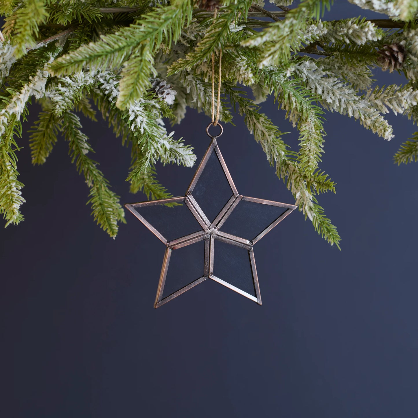 Clear Glass Star Ornament