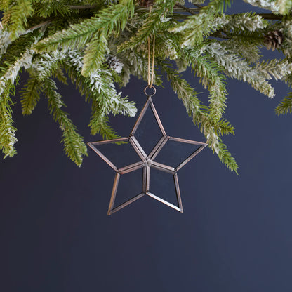Clear Glass Star Ornament