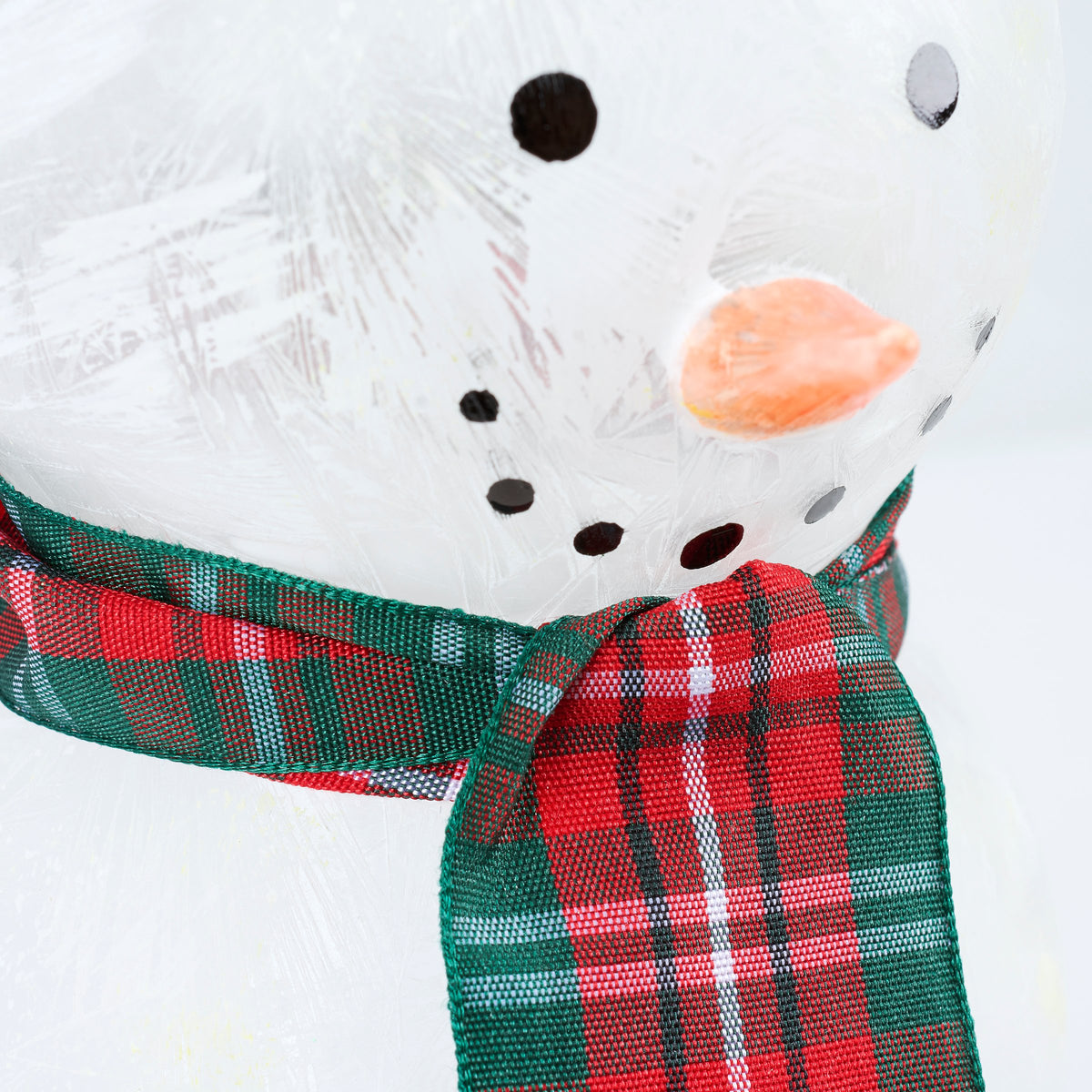 Glass Lighted Holiday Snowman Statuary