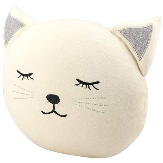 Sleepy Cat Shaped Decorative Throw Pillow