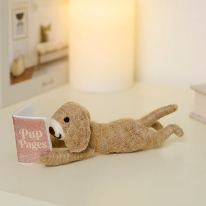 Reading Felt Puppy Dog Critter