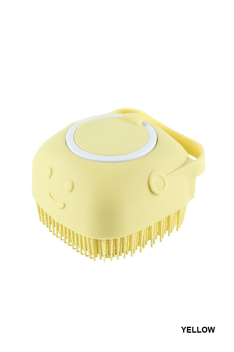 Pet Scrubber Bath Brush Shampoo Dispenser