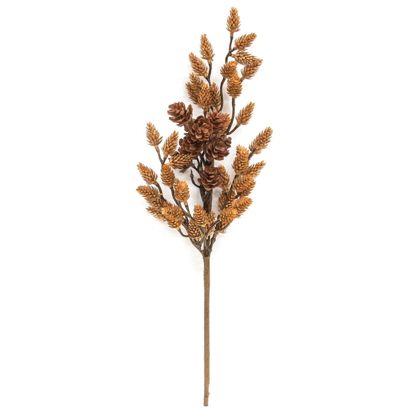 Shades of Autumn Wheat & Pine Cone Spray - 18"