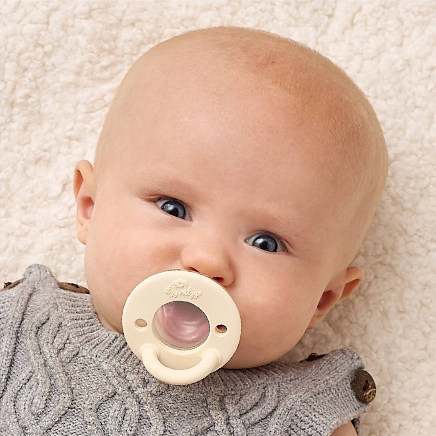 Itzy Ritzy Latch & Soothe Breastlike Pacifier - Taupe