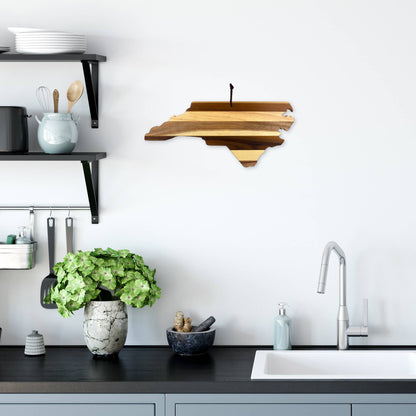 Wooden North Carolina Cutting & Serving Board - Rock & Branch® Shiplap Series