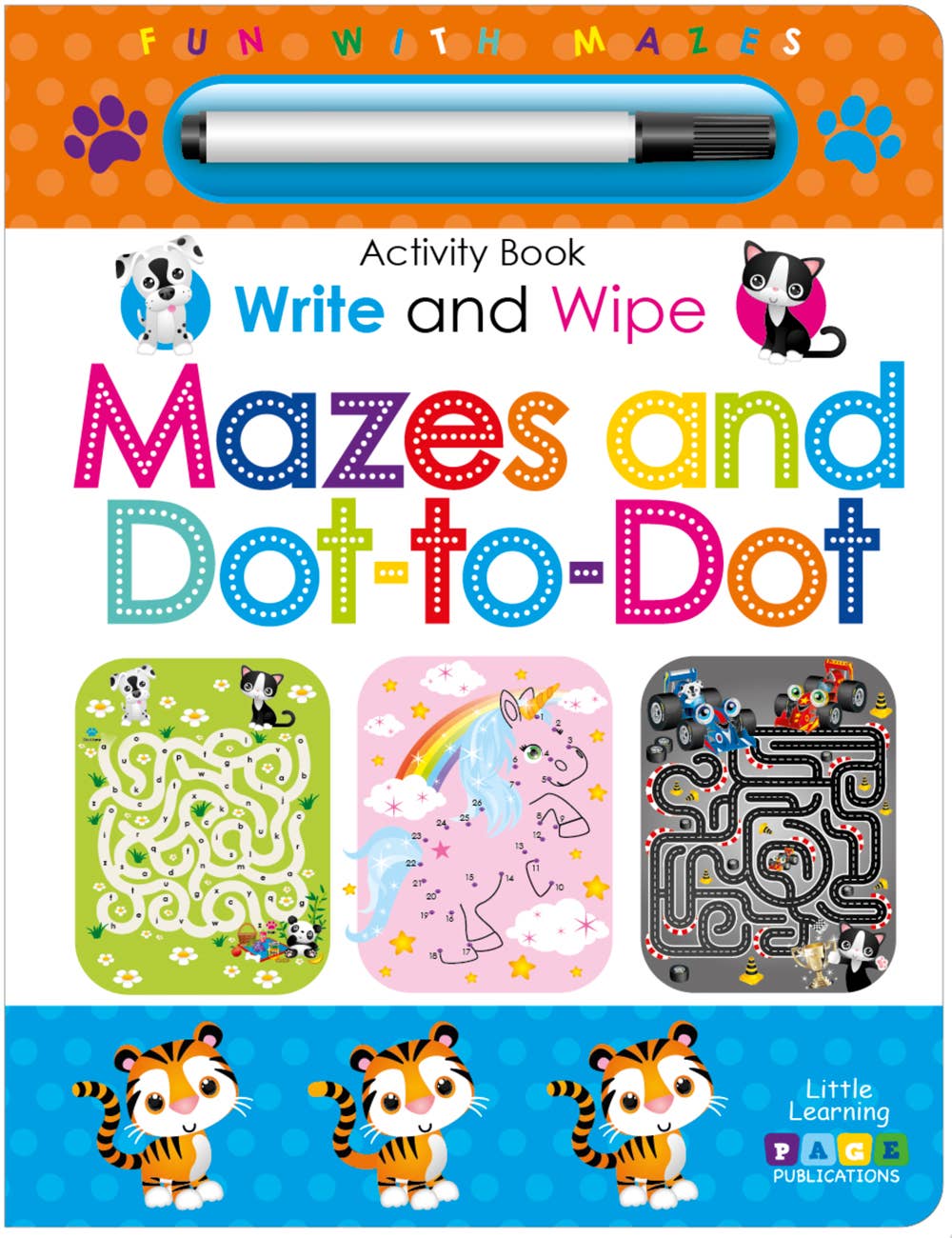 Write and Wipe Mazes and Dot To Dot Activity Book