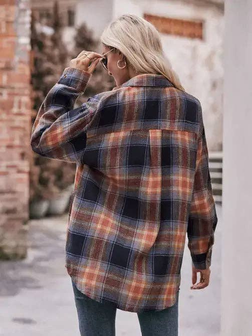 Cozy Plaid Flannel Button Down Shirt