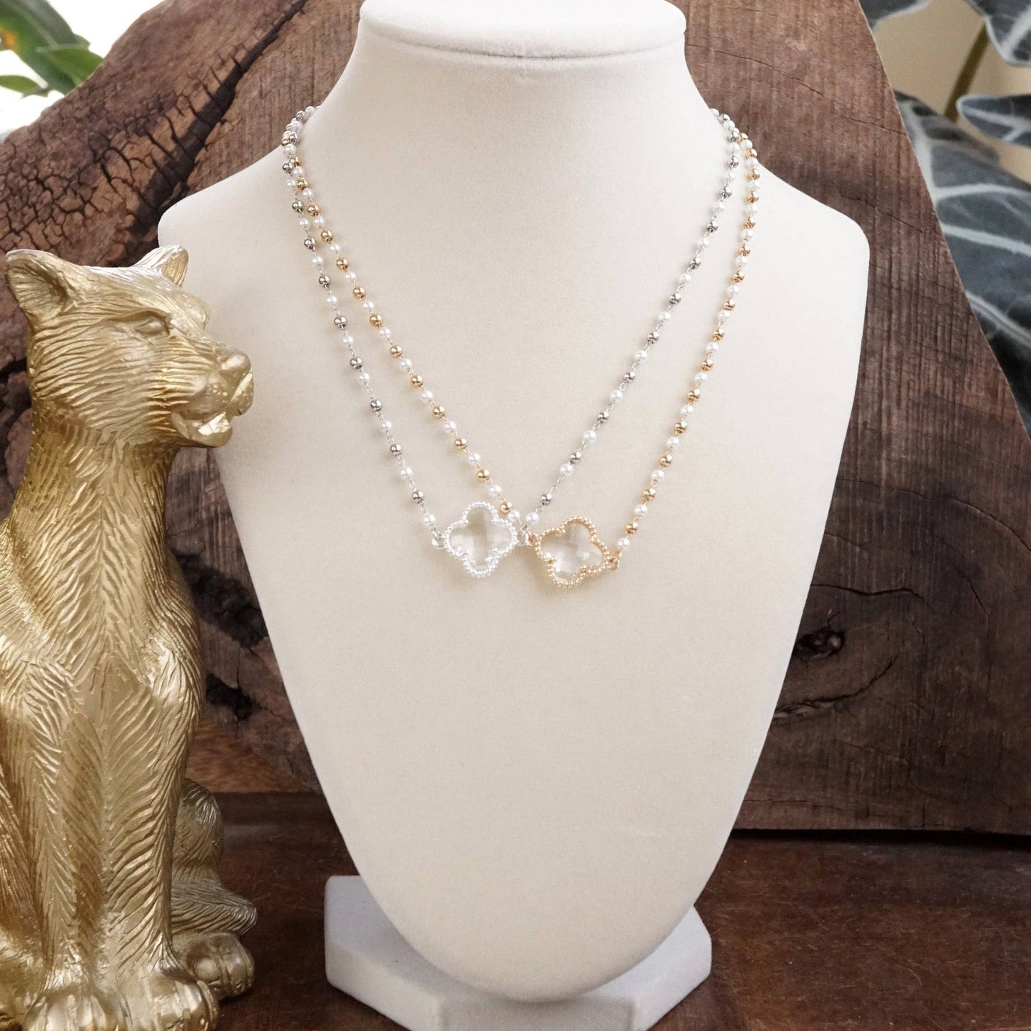 Lucky Light Clover Pendant Necklace