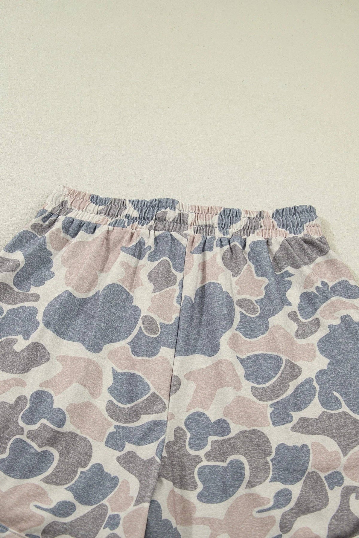 Camouflage Two Piece Tee & Shorts Lounge Set Outfit