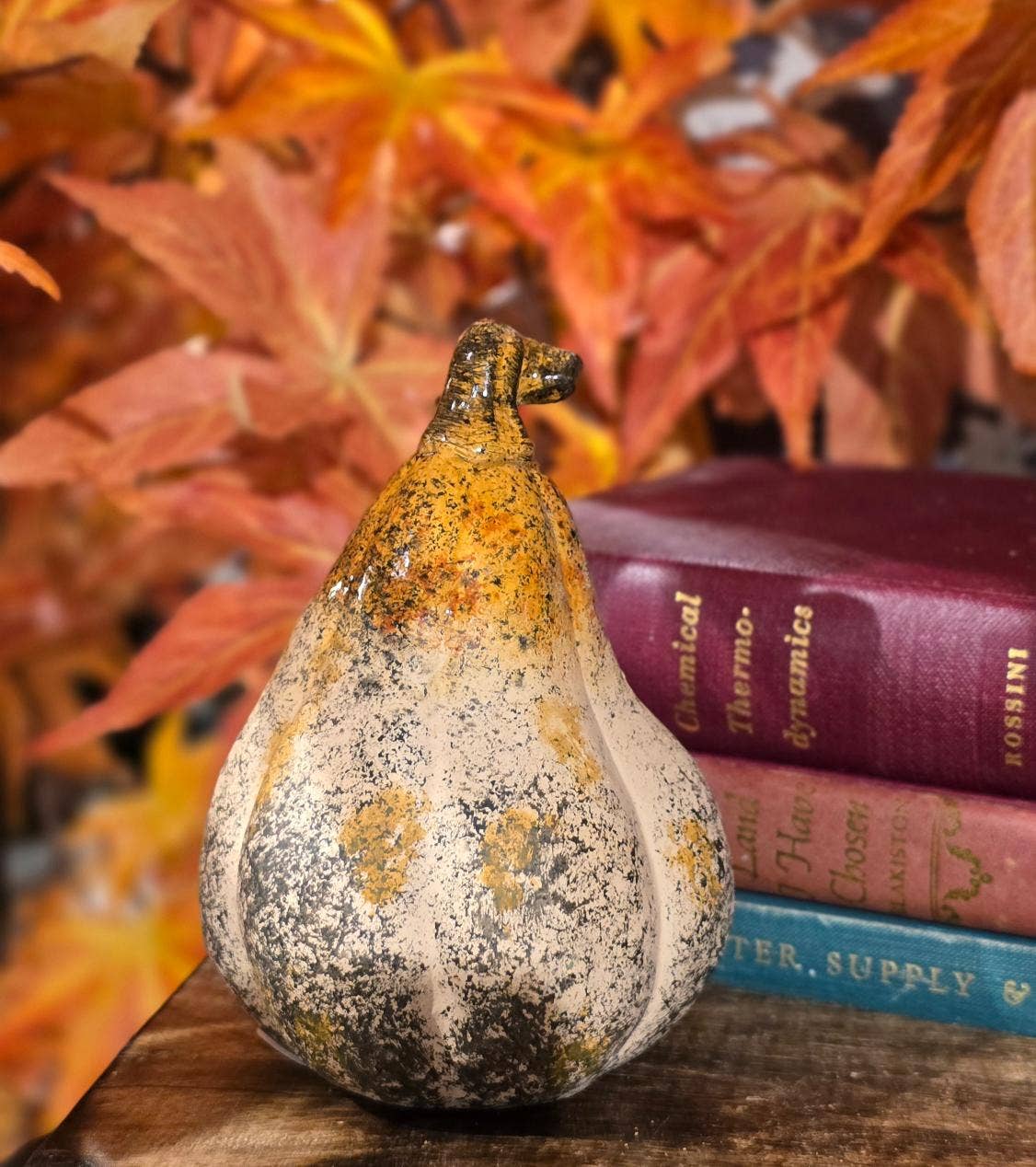Cider Pear Gourd 4" x 5" Ceramic Tabletop Decor