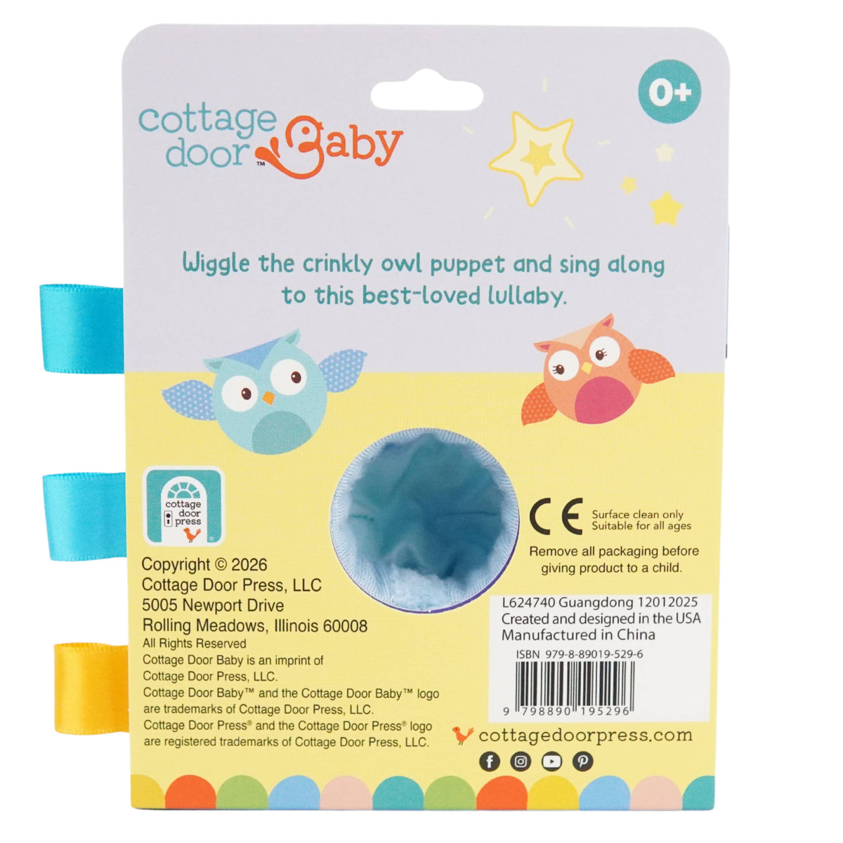 Twinkle Twinkle Little Star Crinkle FInger Puppet Board Book