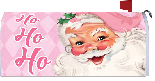 Mailbox Makeover-Pink Santa